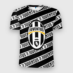Футболка спортивная мужская Ювентус полосы линии спорт, цвет: 3D-принт