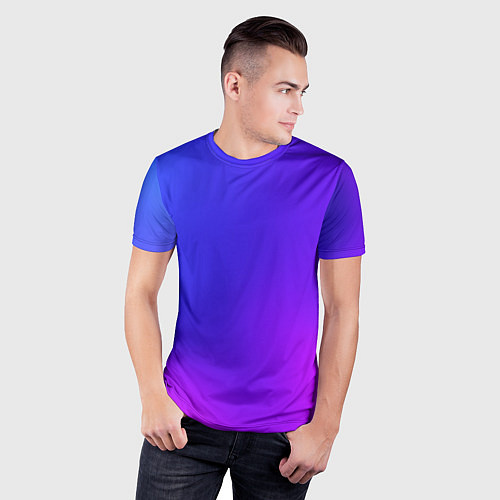 Мужская спорт-футболка Color multicolored gradient / 3D-принт – фото 3
