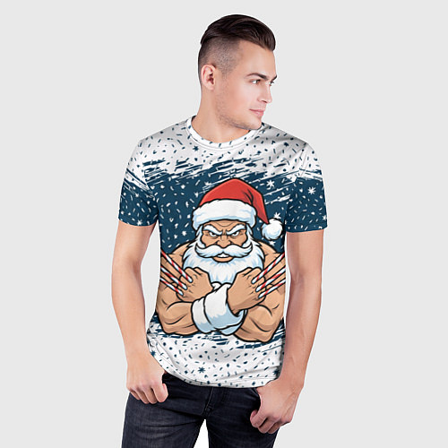 Мужская спорт-футболка Сантамаха / 3D-принт – фото 3