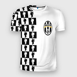 Футболка спортивная мужская Ювентус паттерн люди, цвет: 3D-принт