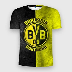 Футболка спортивная мужская Borussia Dortmund, цвет: 3D-принт