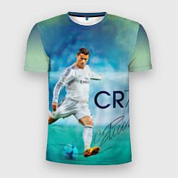 Футболка спортивная мужская CR Ronaldo, цвет: 3D-принт