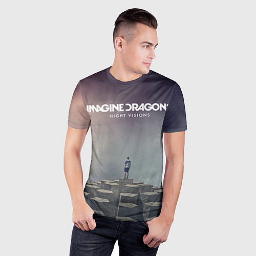 Мужская спорт-футболка Imagine Dragons: Night Visions / 3D-принт – фото 3