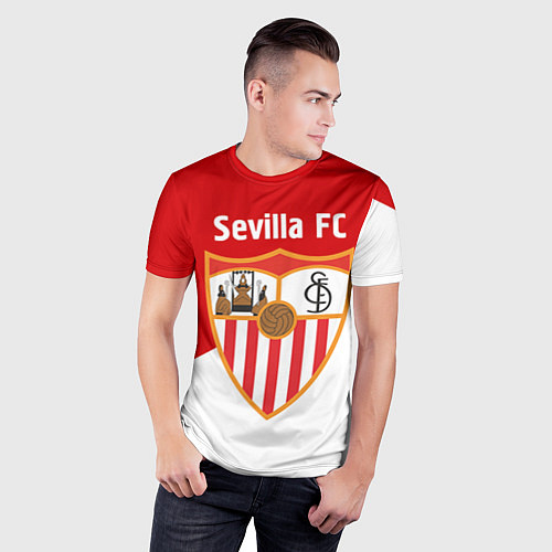 Мужская спорт-футболка Sevilla FC / 3D-принт – фото 3