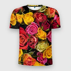 Мужская спорт-футболка Ассорти из роз