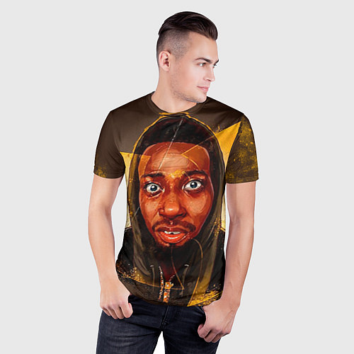 Мужская спорт-футболка Wu-Tang Clan Face / 3D-принт – фото 3