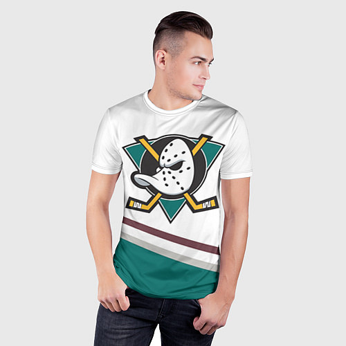 Мужская спорт-футболка Anaheim Ducks Selanne / 3D-принт – фото 3