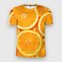 Футболка спортивная мужская Апельсин, цвет: 3D-принт