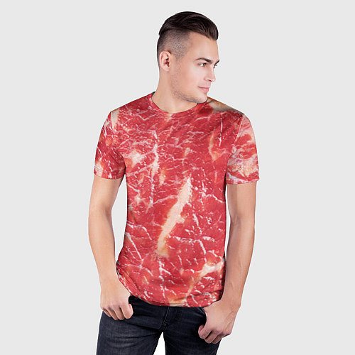 Мужская спорт-футболка Мясо / 3D-принт – фото 3