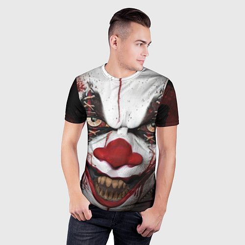 Мужская спорт-футболка Зомби клоун / 3D-принт – фото 3