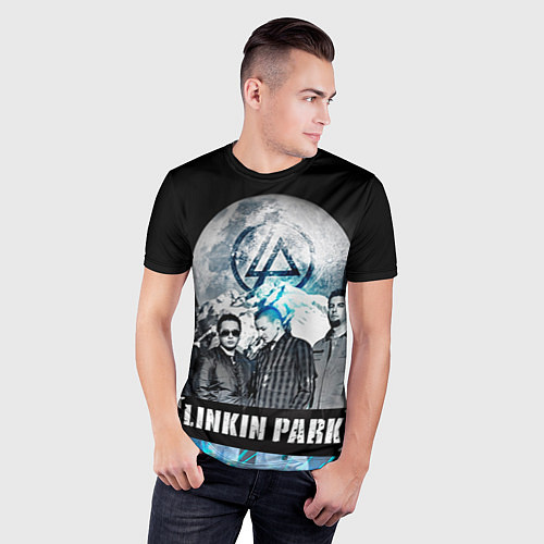 Мужская спорт-футболка Linkin Park: Moon / 3D-принт – фото 3