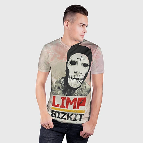 Мужская спорт-футболка Limp Bizkit / 3D-принт – фото 3