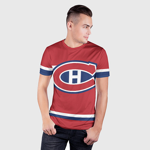 Мужская спорт-футболка Montreal Canadiens / 3D-принт – фото 3