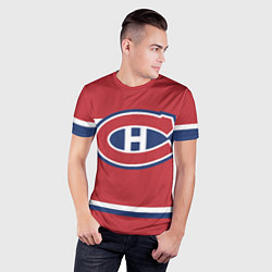 Футболка спортивная мужская Montreal Canadiens, цвет: 3D-принт — фото 2