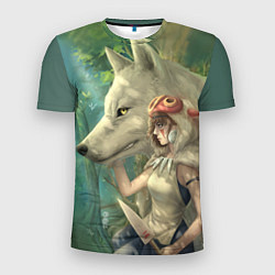 Мужская спорт-футболка Принцесса и волк
