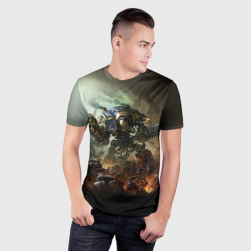 Мужская спорт-футболка Титан / 3D-принт – фото 3