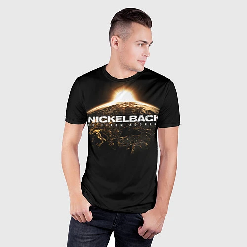 Мужская спорт-футболка Nickelback: No fixed address / 3D-принт – фото 3