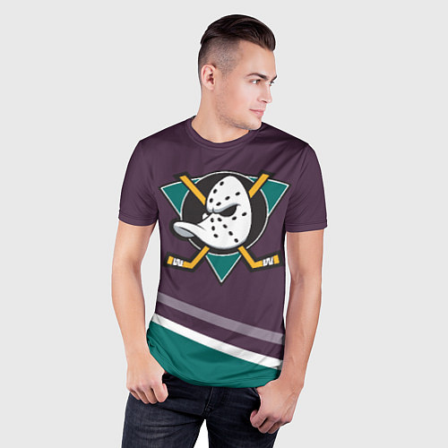 Мужская спорт-футболка Anaheim Ducks Selanne / 3D-принт – фото 3