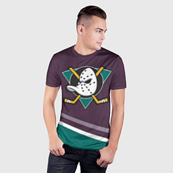 Футболка спортивная мужская Anaheim Ducks Selanne, цвет: 3D-принт — фото 2
