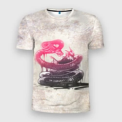 Мужская спорт-футболка Three Days Grace: Acid snake