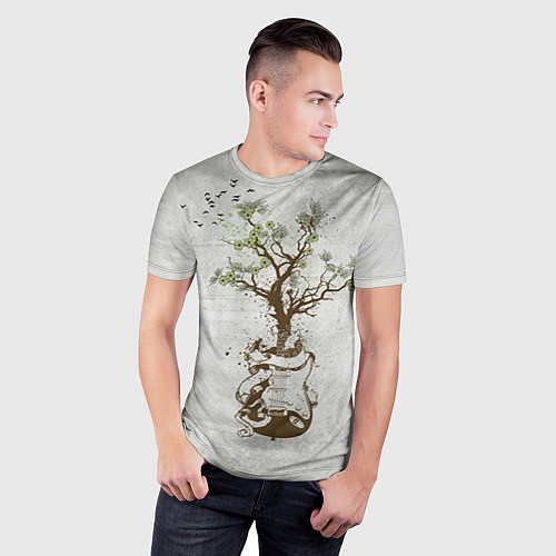 Мужская спорт-футболка Three Days Grace: Tree / 3D-принт – фото 3