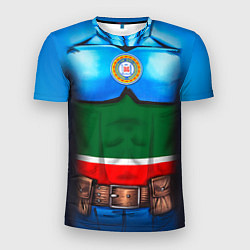 Футболка спортивная мужская Капитан Чечня, цвет: 3D-принт