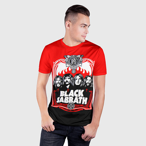 Мужская спорт-футболка Black Sabbath: Red Sun / 3D-принт – фото 3