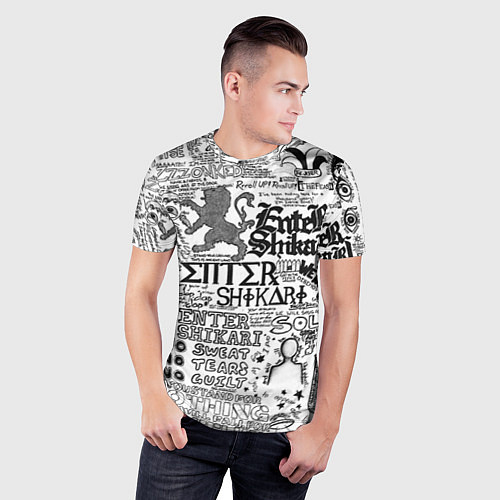Мужская спорт-футболка Enter Shikari: Words / 3D-принт – фото 3