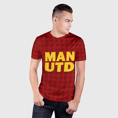 Мужская спорт-футболка MAN UTD / 3D-принт – фото 3
