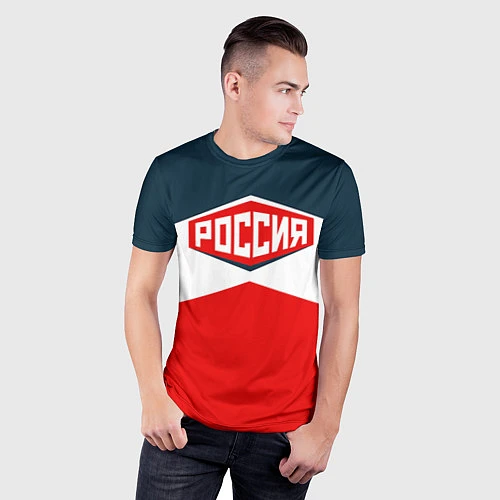 Мужская спорт-футболка Россия СССР / 3D-принт – фото 3