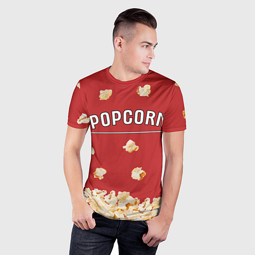 Мужская спорт-футболка Popcorn / 3D-принт – фото 3