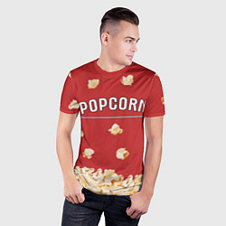Футболка спортивная мужская Popcorn, цвет: 3D-принт — фото 2