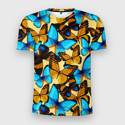 Футболка спортивная мужская Бабочки, цвет: 3D-принт