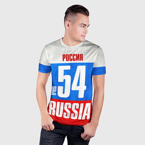 Мужская спорт-футболка Russia: from 54 / 3D-принт – фото 3