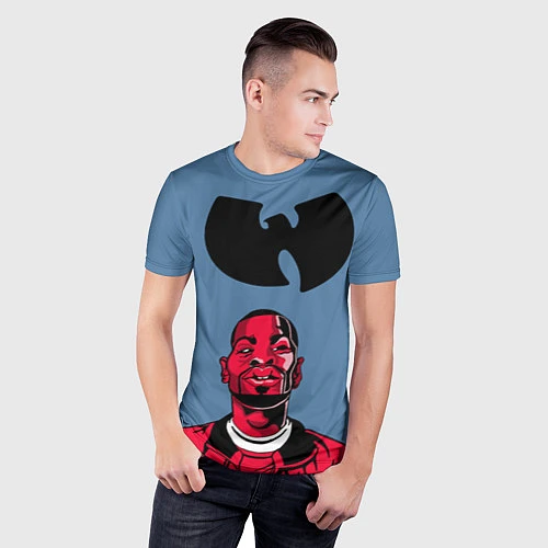 Мужская спорт-футболка Wu-Tang clan: Red face / 3D-принт – фото 3