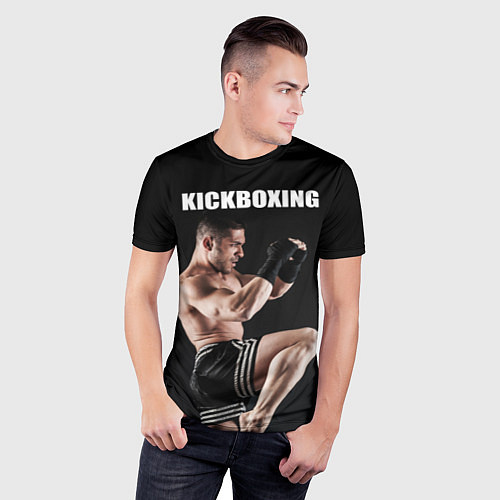Мужская спорт-футболка Kickboxing / 3D-принт – фото 3