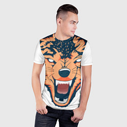 Футболка спортивная мужская Red wolf, цвет: 3D-принт — фото 2