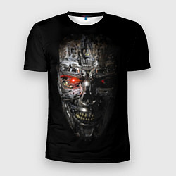 Футболка спортивная мужская Terminator Skull, цвет: 3D-принт