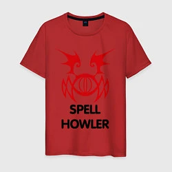 Футболка хлопковая мужская Dark Elf Mage - Spell Howler, цвет: красный