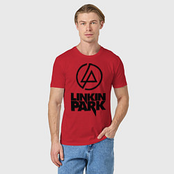 Футболка хлопковая мужская Linkin Park, цвет: красный — фото 2