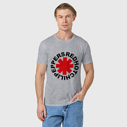Футболка хлопковая мужская Red Hot Chili Peppers, цвет: меланж — фото 2