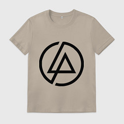 Футболка хлопковая мужская Linkin Park: Sybmol, цвет: миндальный