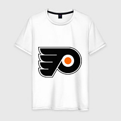 Футболка хлопковая мужская Philadelphia Flyers цвета белый — фото 1