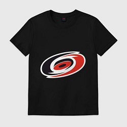 Футболка хлопковая мужская Carolina Hurricanes, цвет: черный