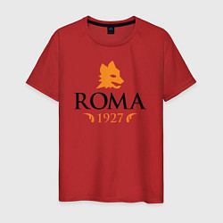 Футболка хлопковая мужская AS Roma 1927, цвет: красный