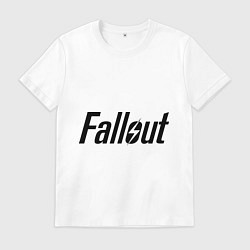 Футболка хлопковая мужская Fallout, цвет: белый