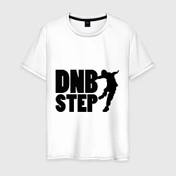 Футболка хлопковая мужская DNB Step Dancer, цвет: белый