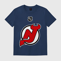 Футболка хлопковая мужская New Jersey Devils: Kovalchuk 17, цвет: тёмно-синий