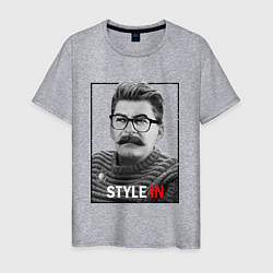 Футболка хлопковая мужская Stalin: Style in, цвет: меланж