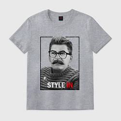 Футболка хлопковая мужская Stalin: Style in, цвет: меланж